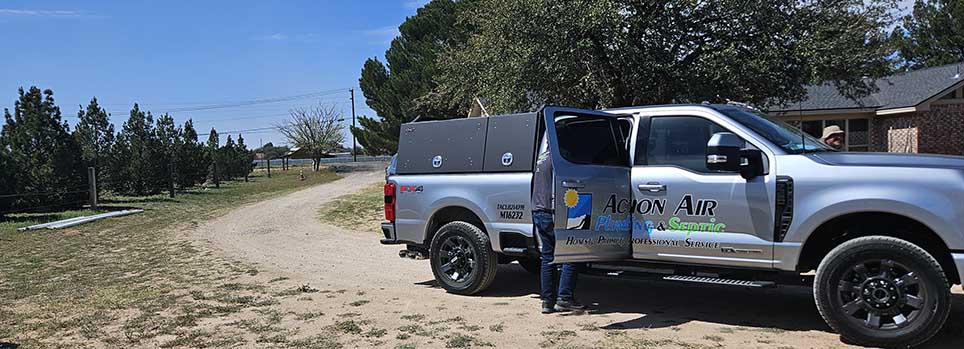 action air plumbing septic truck